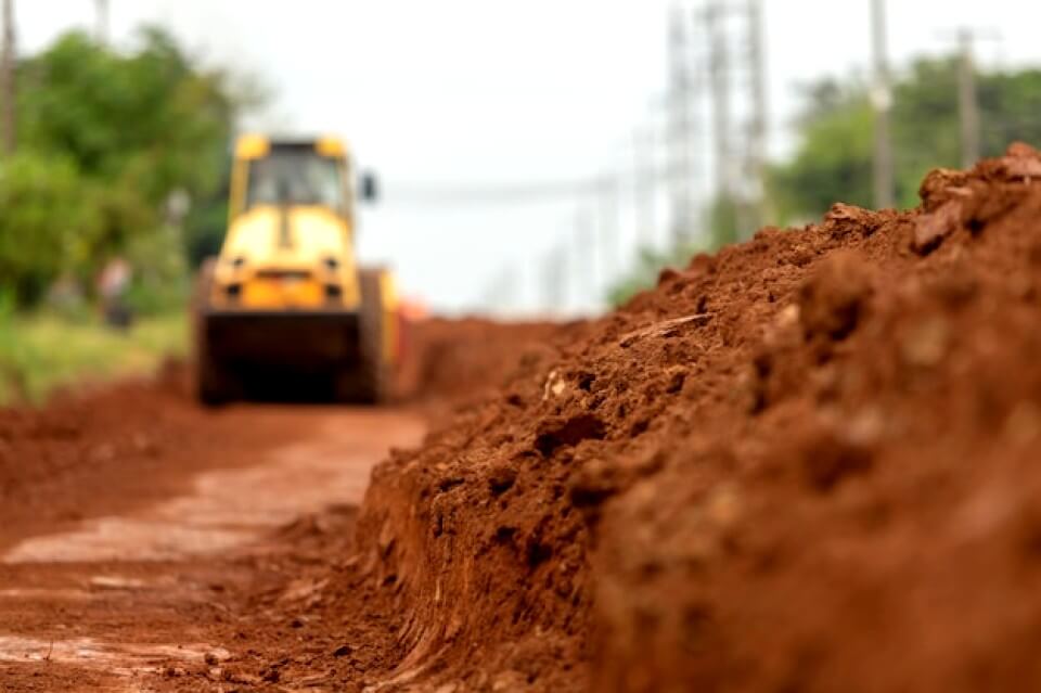 Travail de terrassement