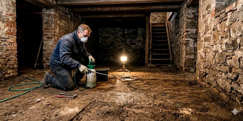 Assainir une cave en terre batue