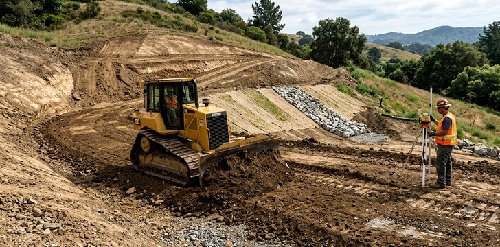 Nivellement et gestion des pentes du terrain